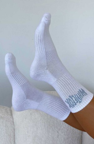 White Fox Archive 6.0 Socks White/Blue | CDHNIX-568