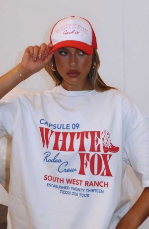 White Fox Capsule 9 Trucker Hat Red | PMILDK-235