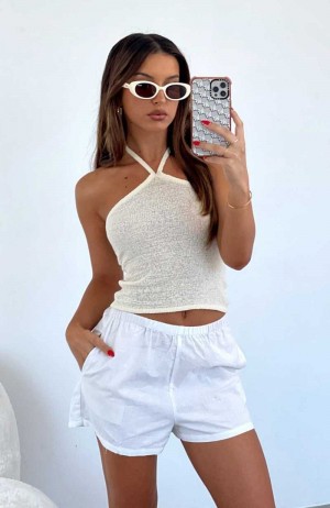 White Fox Don't Impress Me Top Cream | GQLTCW-081