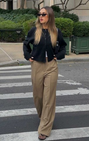 White Fox Don't Say It Tailored Pants Hazelwood | XURWDI-238
