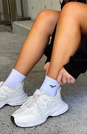 White Fox Foolish Game Socks White/Black | YRMEPO-417