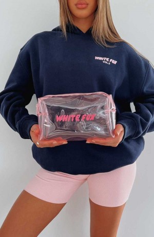 White Fox Keep It Together Cosmetic Case Pink | CVZAFN-519
