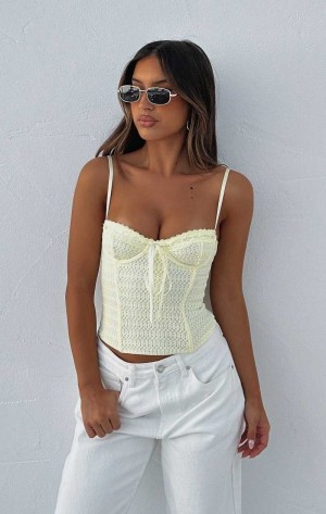 White Fox Way You Feel Bustier Lemon | MGCFXT-710