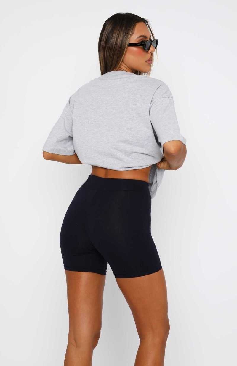 White Fox A Power Move Bike Shorts Navy | MRWYGN-873