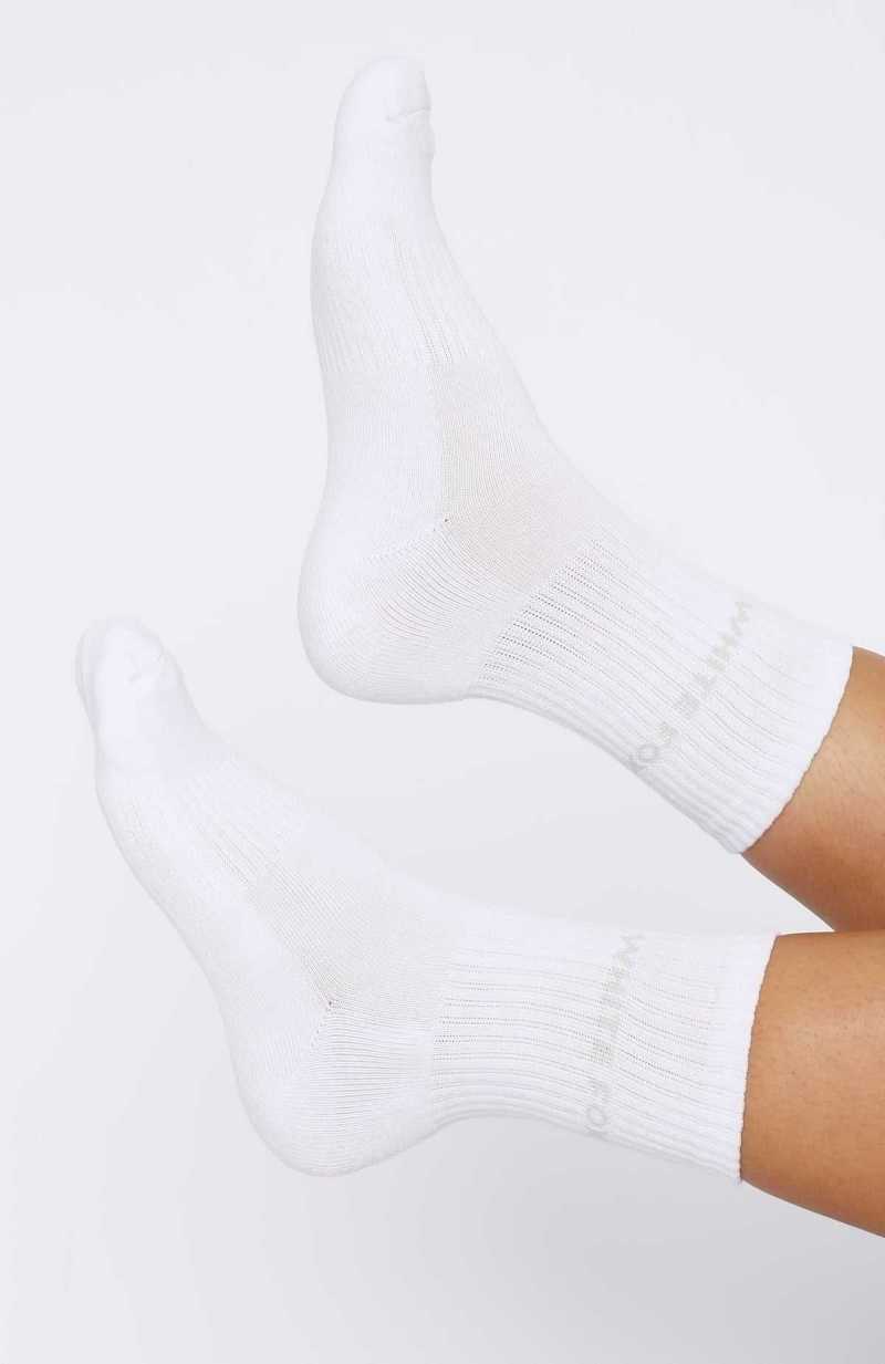 White Fox All For It Socks White/Moon | ALHRBT-019