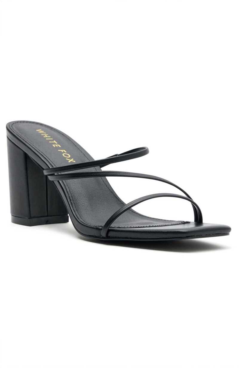 White Fox All You Wanted Mules Black | LXBMCZ-941