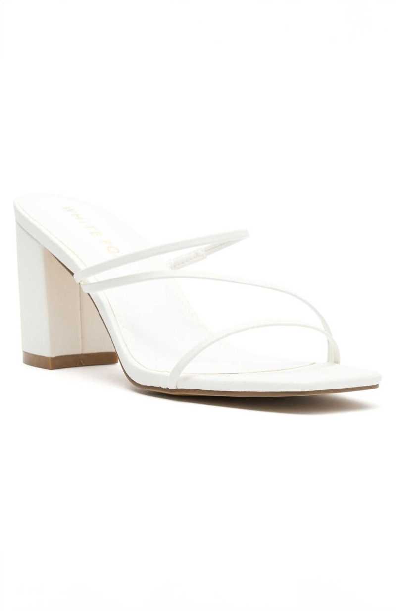 White Fox All You Wanted Mules White | HEVUSQ-463