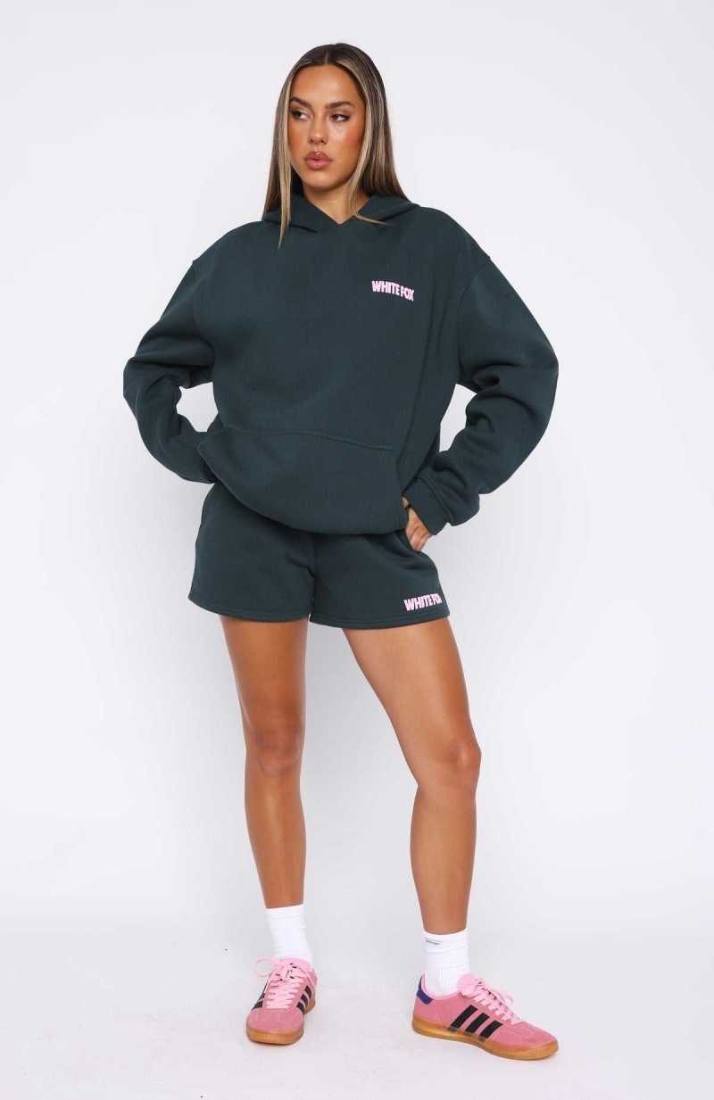 White Fox Always Blessed Lounge Shorts Pine | GWURDS-215