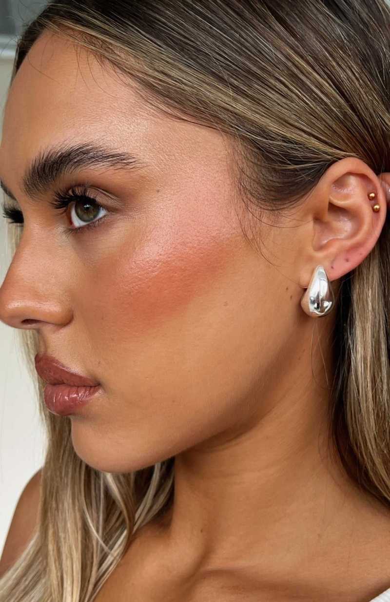 White Fox Arabella Earrings Silver | BTXGOE-685