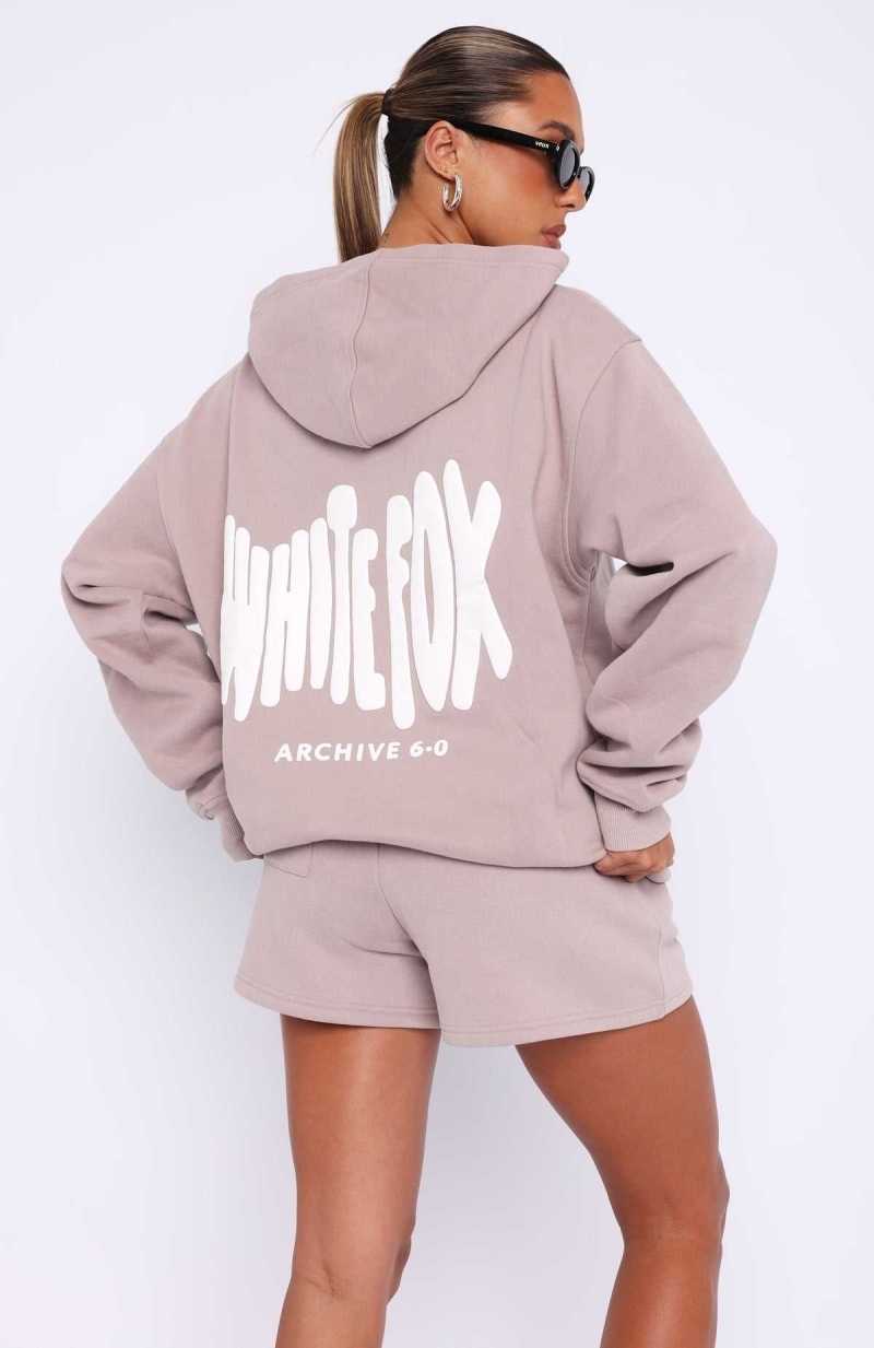 White Fox Archive 6.0 Oversized Hoodie Cinnamon | AYJQLH-576