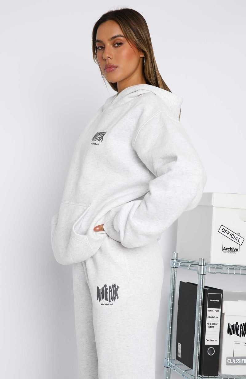 White Fox Archive 6.0 Oversized Hoodie Haze | ICOHUW-916