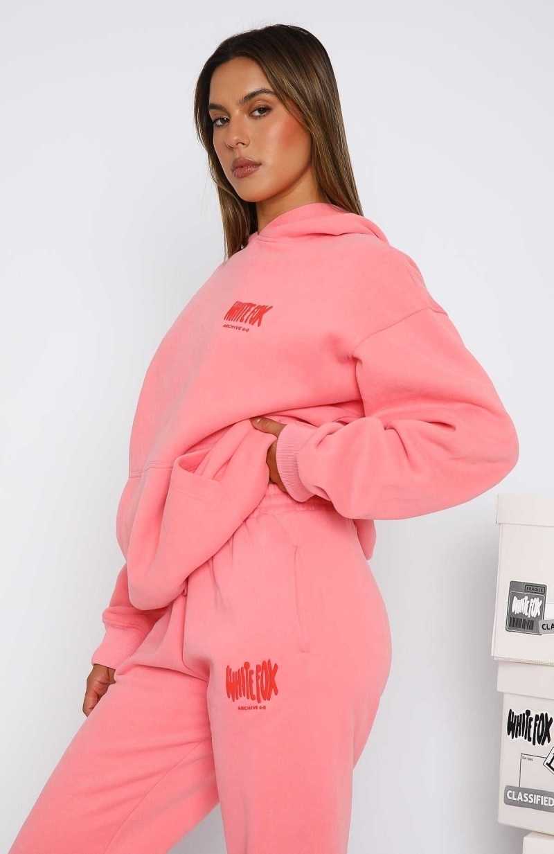 White Fox Archive 6.0 Oversized Hoodie Melon | VMZRYH-315