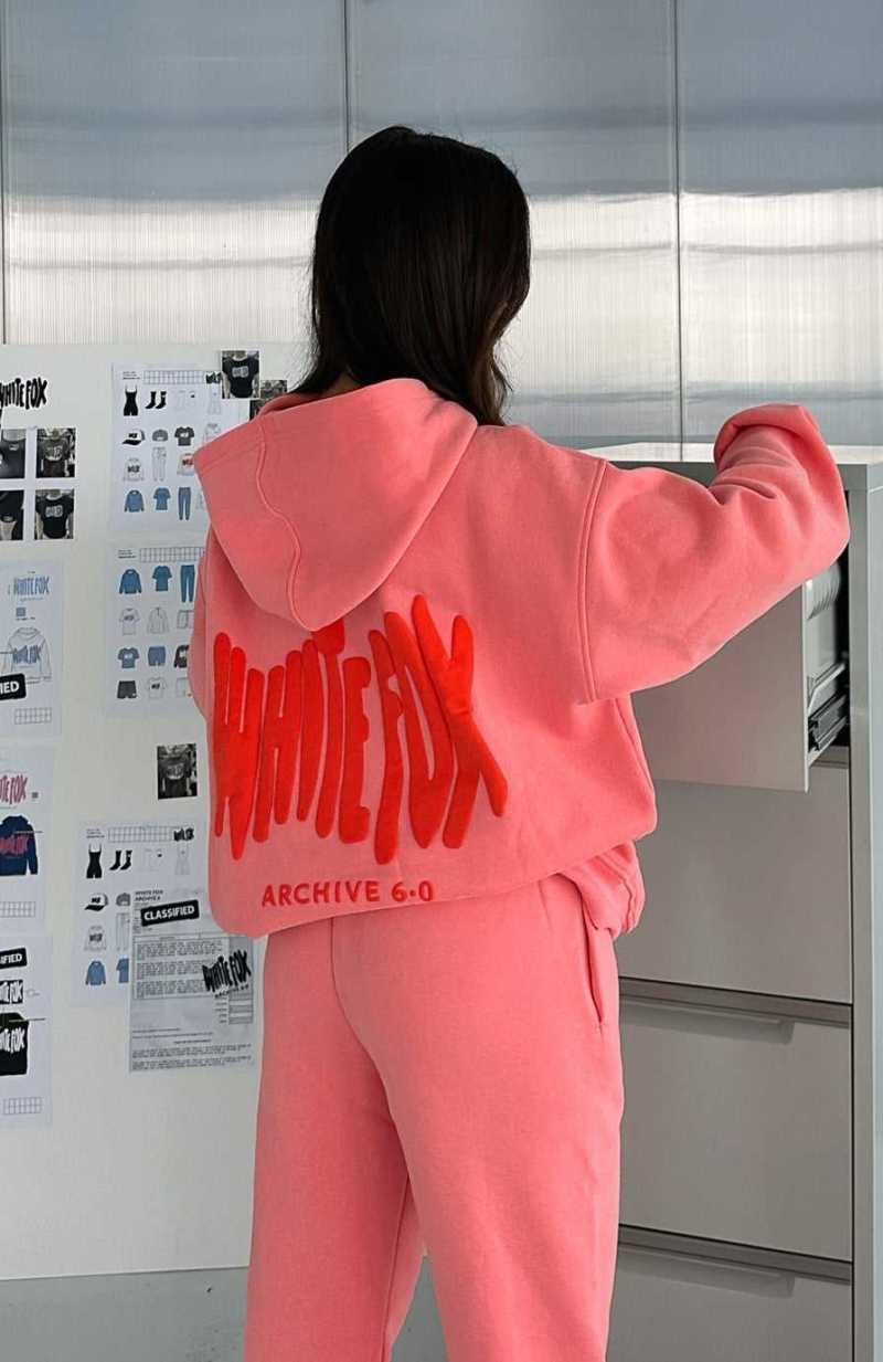 White Fox Archive 6.0 Oversized Hoodie Melon | VMZRYH-315