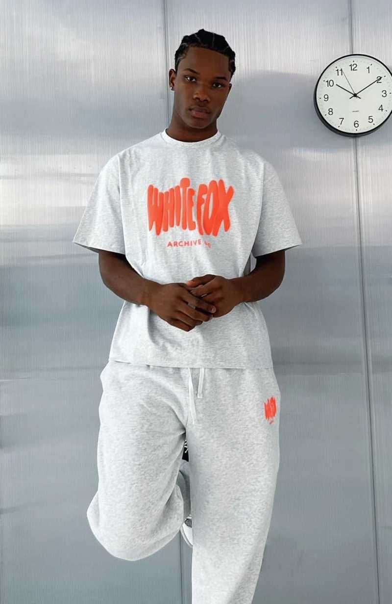 White Fox Archive 6.0 Oversized Tee Cloudburst | NFZYKC-429