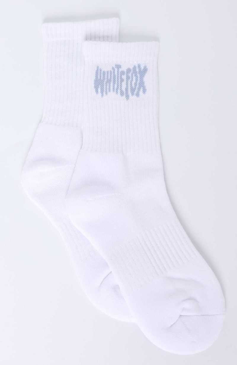 White Fox Archive 6.0 Socks White/Blue | CDHNIX-568