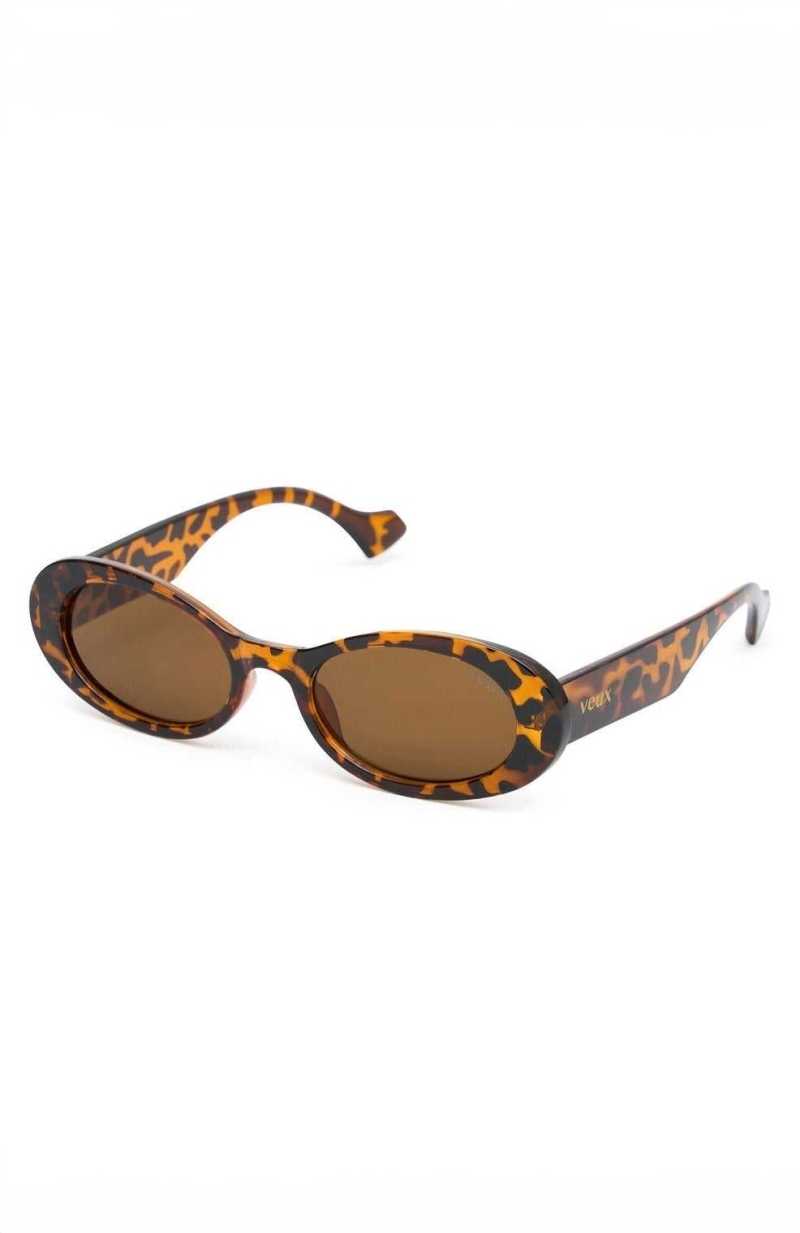 White Fox Arlo Sunglasses Tortoise | KEYTDI-409