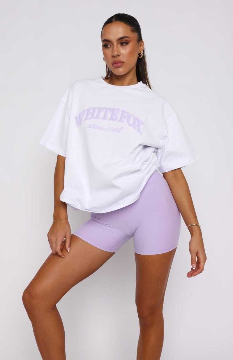 White Fox Athletics Era Oversized Tee White | NSXDCO-186