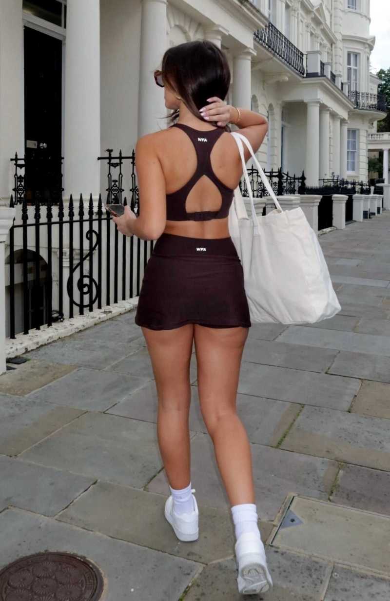 White Fox Capable Of More Mini Skort Espresso | HFRPZT-163