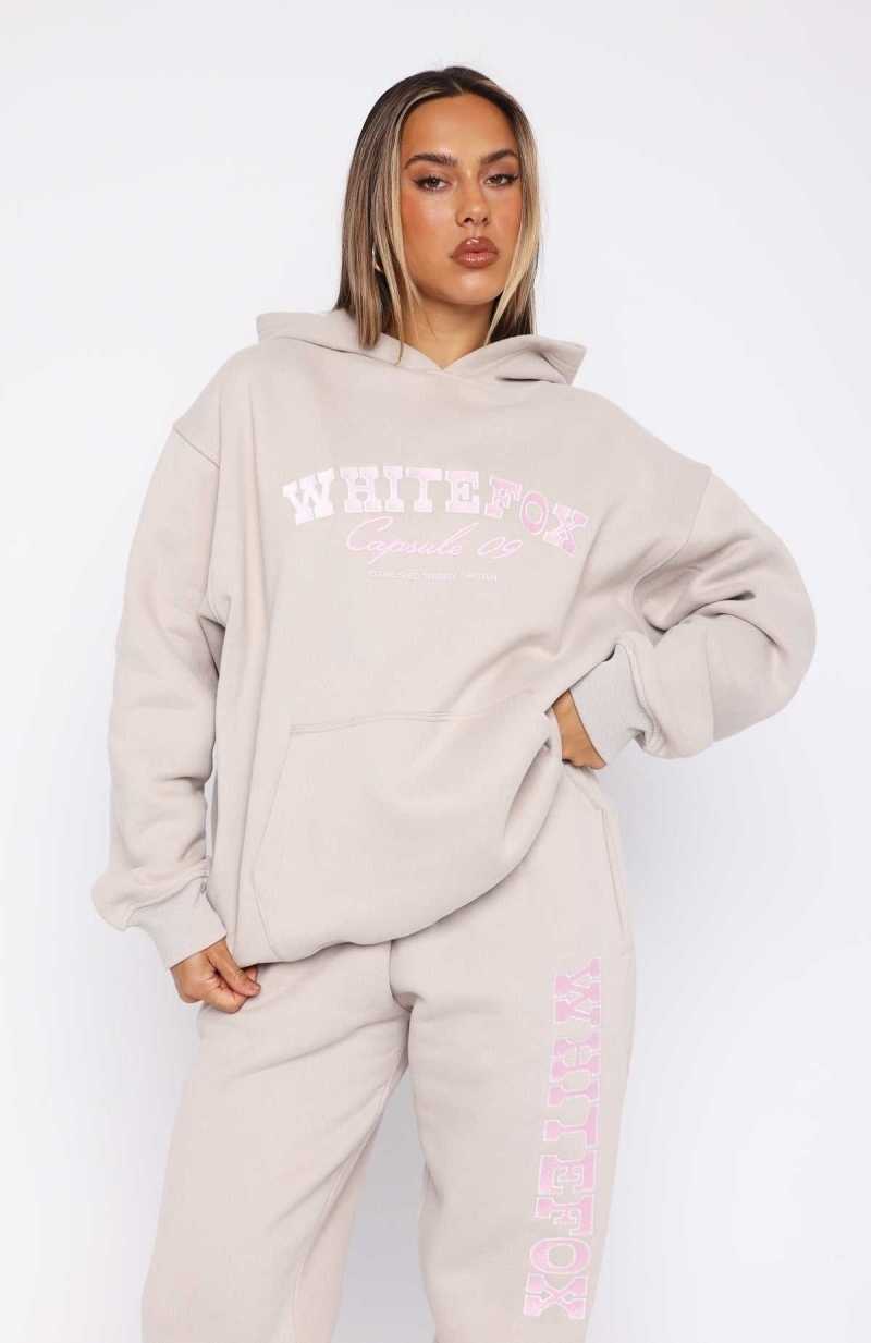 White Fox Capsule 9 Catch A Vibe Oversized Hoodie Moon | PMLIGD-763