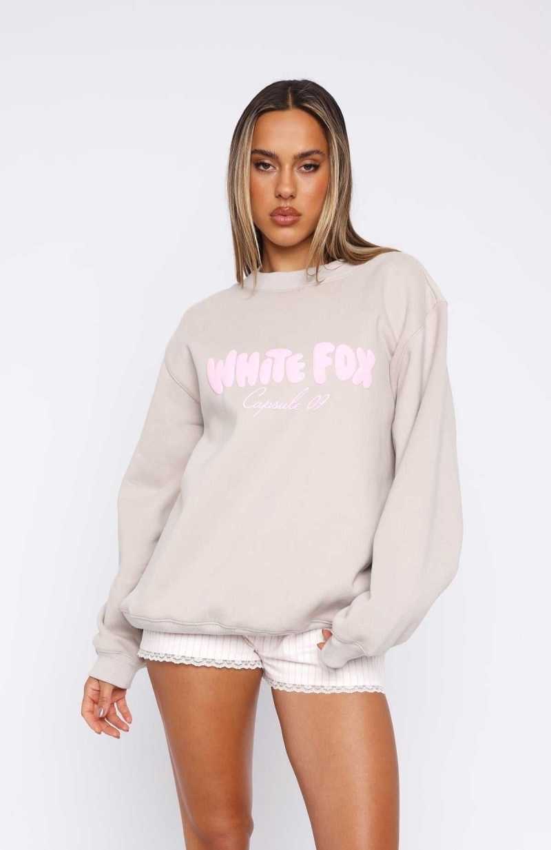 White Fox Capsule 9 South West Oversized Sweater Moon | MCLTQA-251