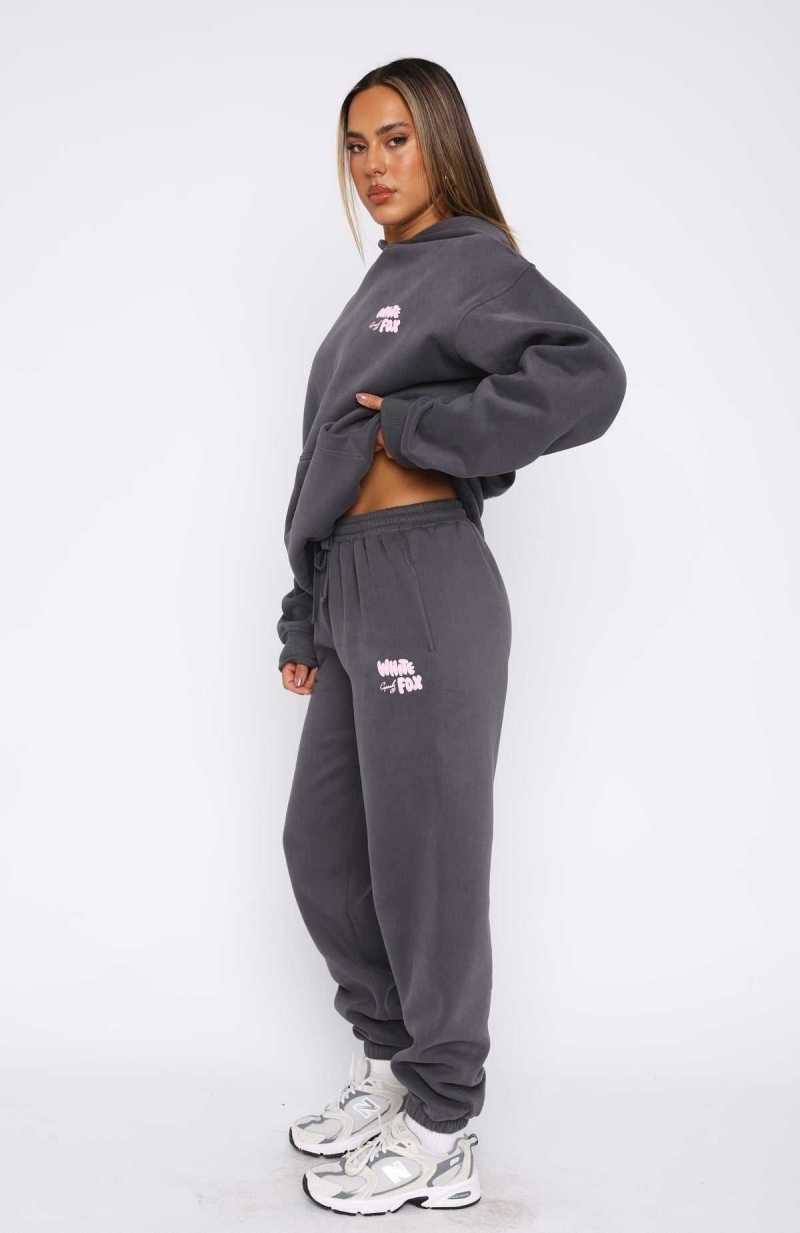 White Fox Capsule 9 Star Of The Moment Sweatpants Volcanic | JGZBPX-054