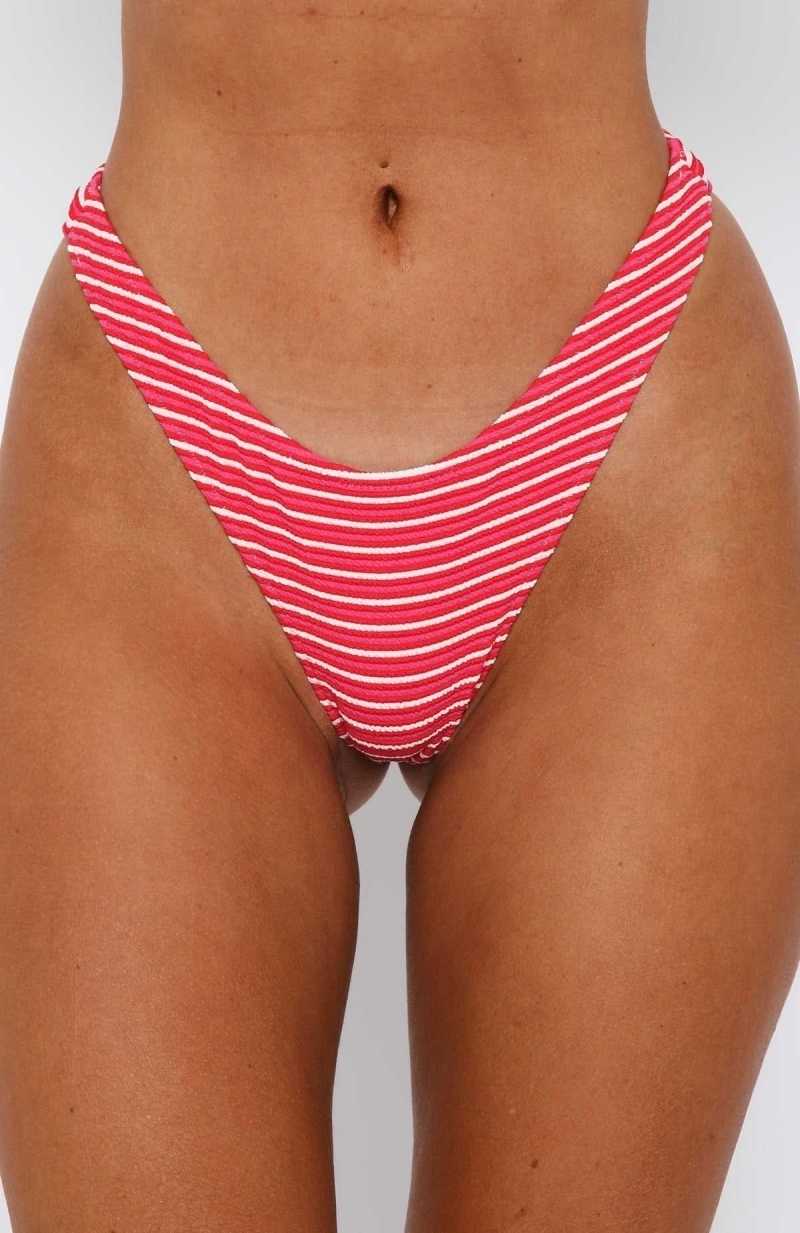White Fox Corfu Bottoms Pink Stripe | OVDFXJ-536