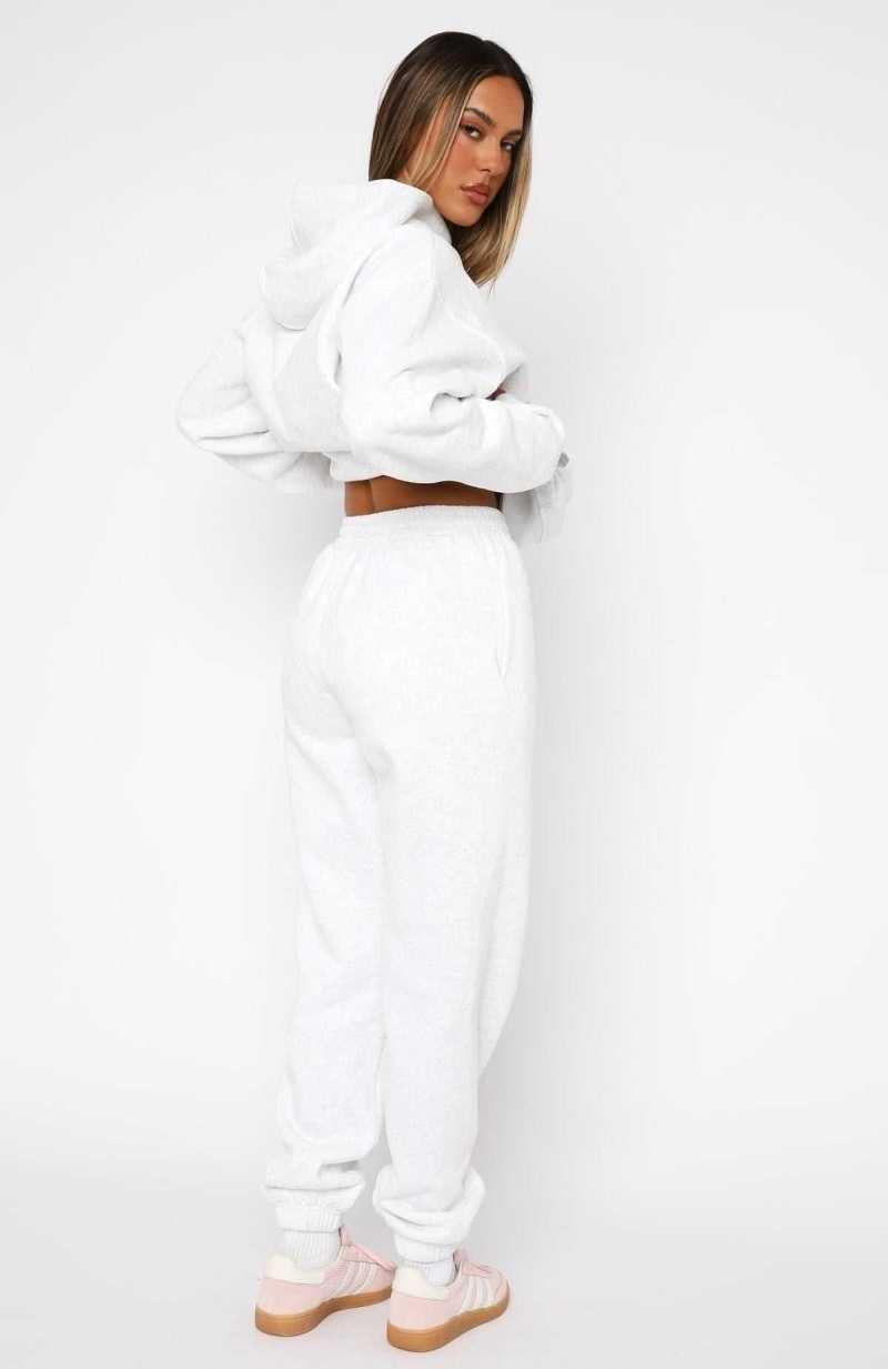 White Fox Decade Classics Global Sweatpants Grey Marle | TIVXLQ-463