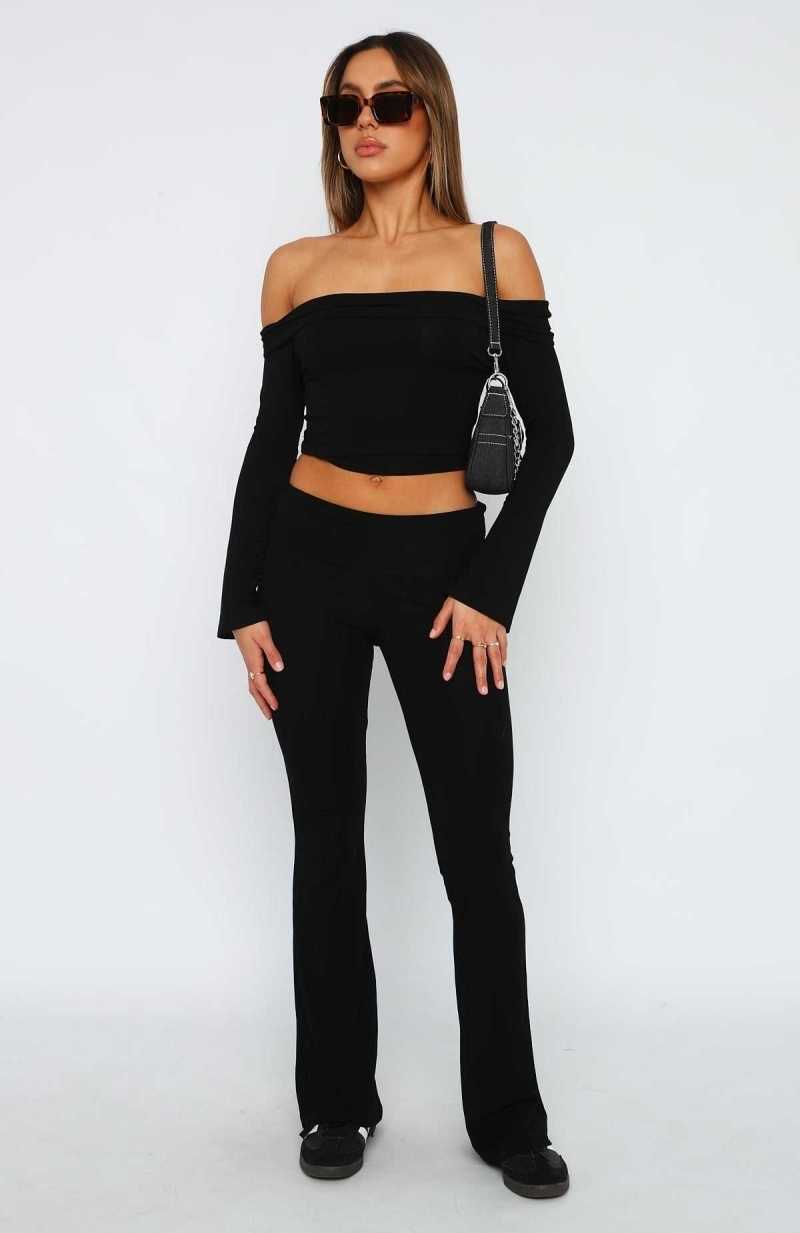 White Fox Don't You Worry Pants Black | THYILS-617