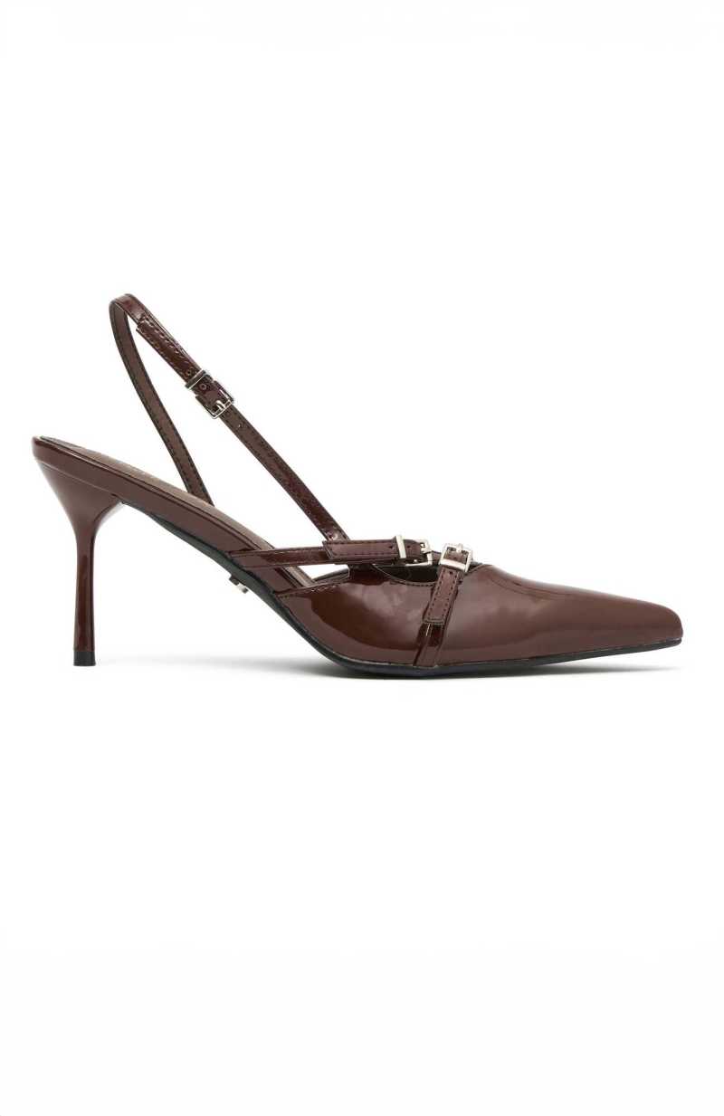 White Fox End Game Heels Chocolate | BCRIGT-123