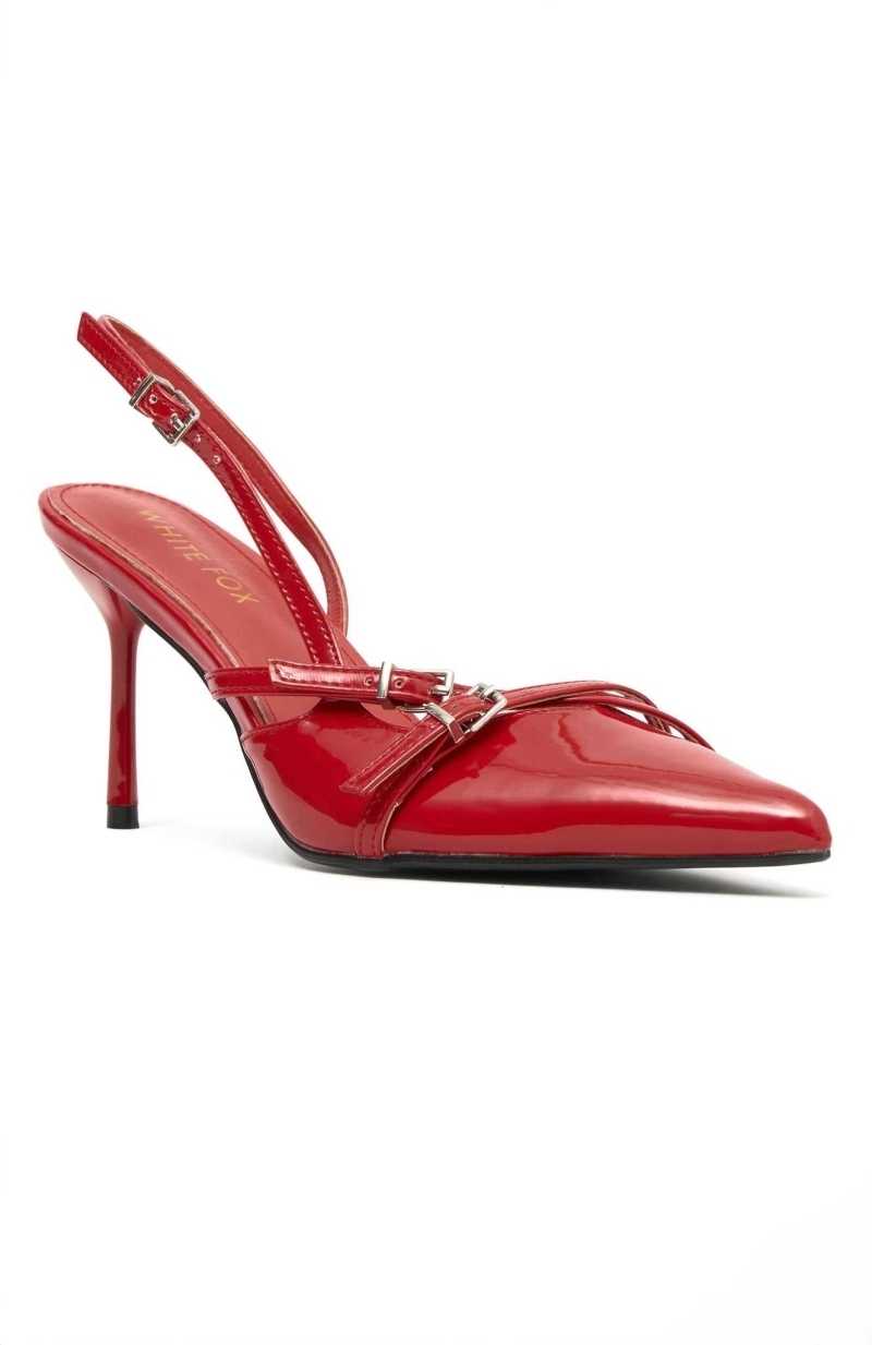 White Fox End Game Heels Red | SGQLWI-461