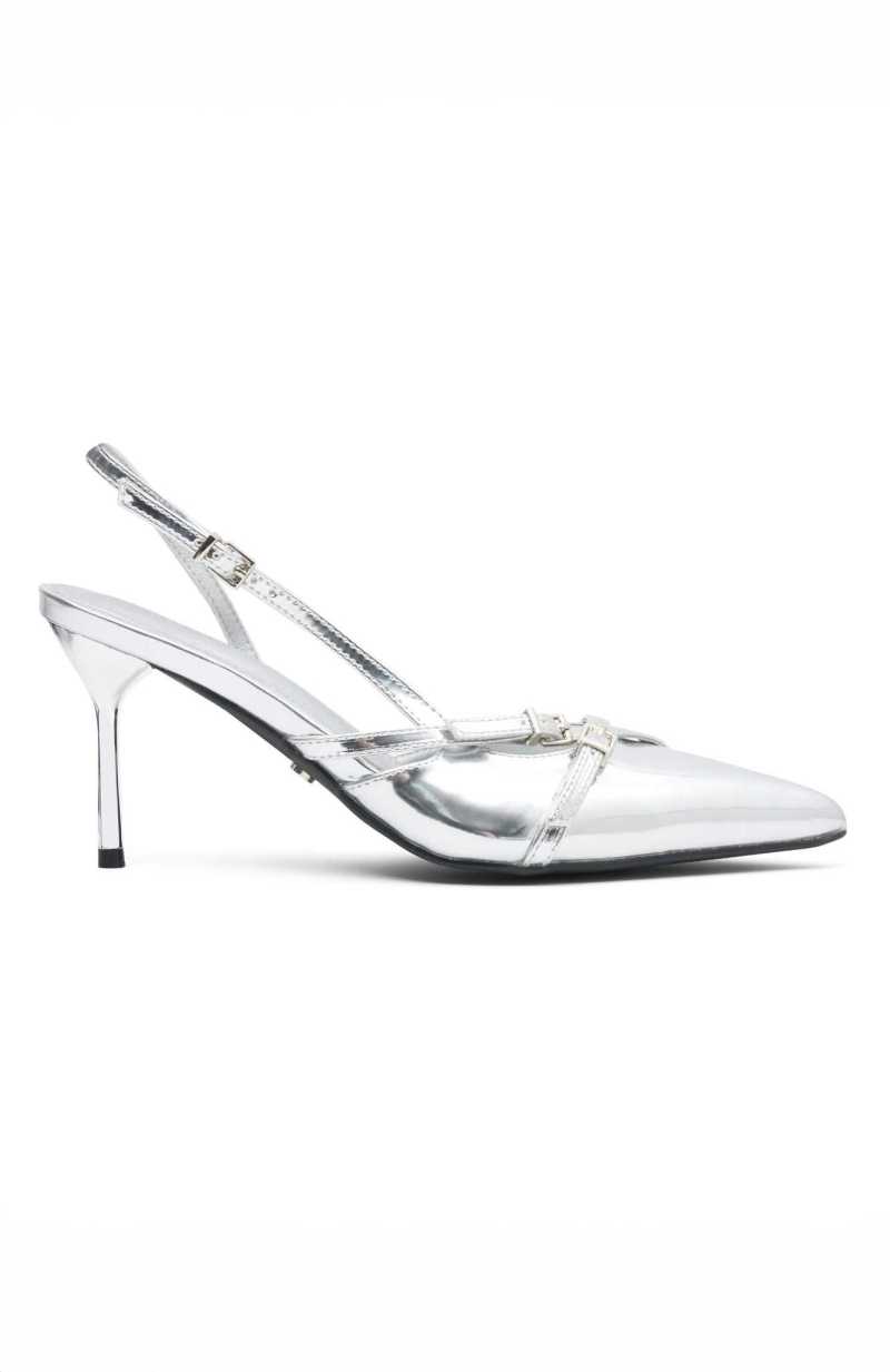 White Fox End Game Heels Silver | RFLEPI-634