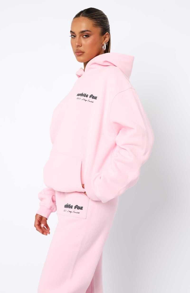 White Fox Era 8 Oversized Hoodie Marshmallow | KMRBFY-614