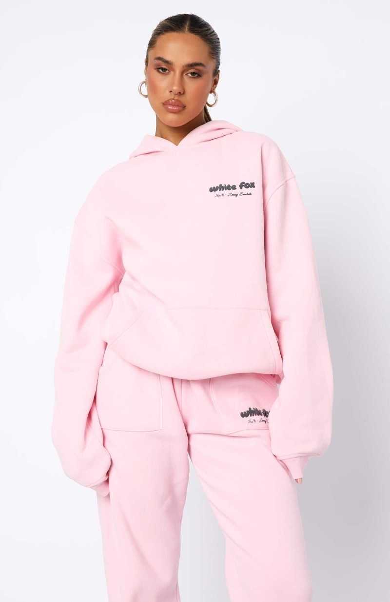 White Fox Era 8 Oversized Hoodie Marshmallow | KMRBFY-614