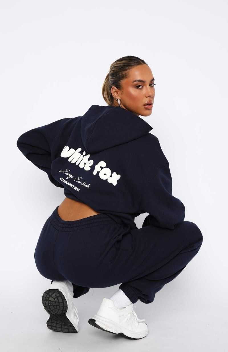 White Fox Era 8 Oversized Hoodie Nautical | AVSGLB-126
