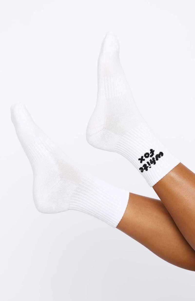 White Fox Era 8 Socks White | ZANPMG-187