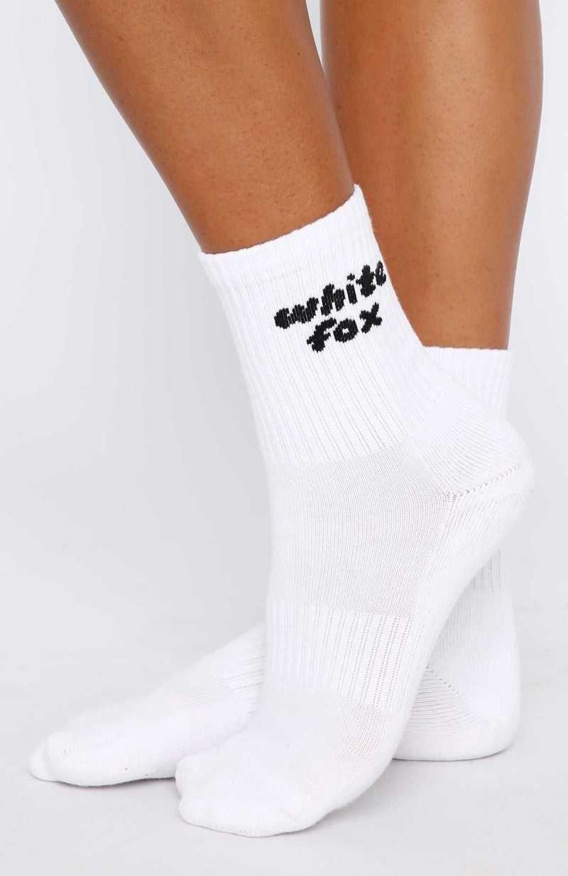 White Fox Era 8 Socks White | ZANPMG-187
