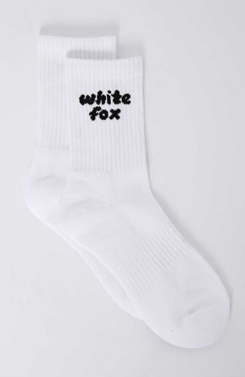 White Fox Era 8 Socks White | ZANPMG-187