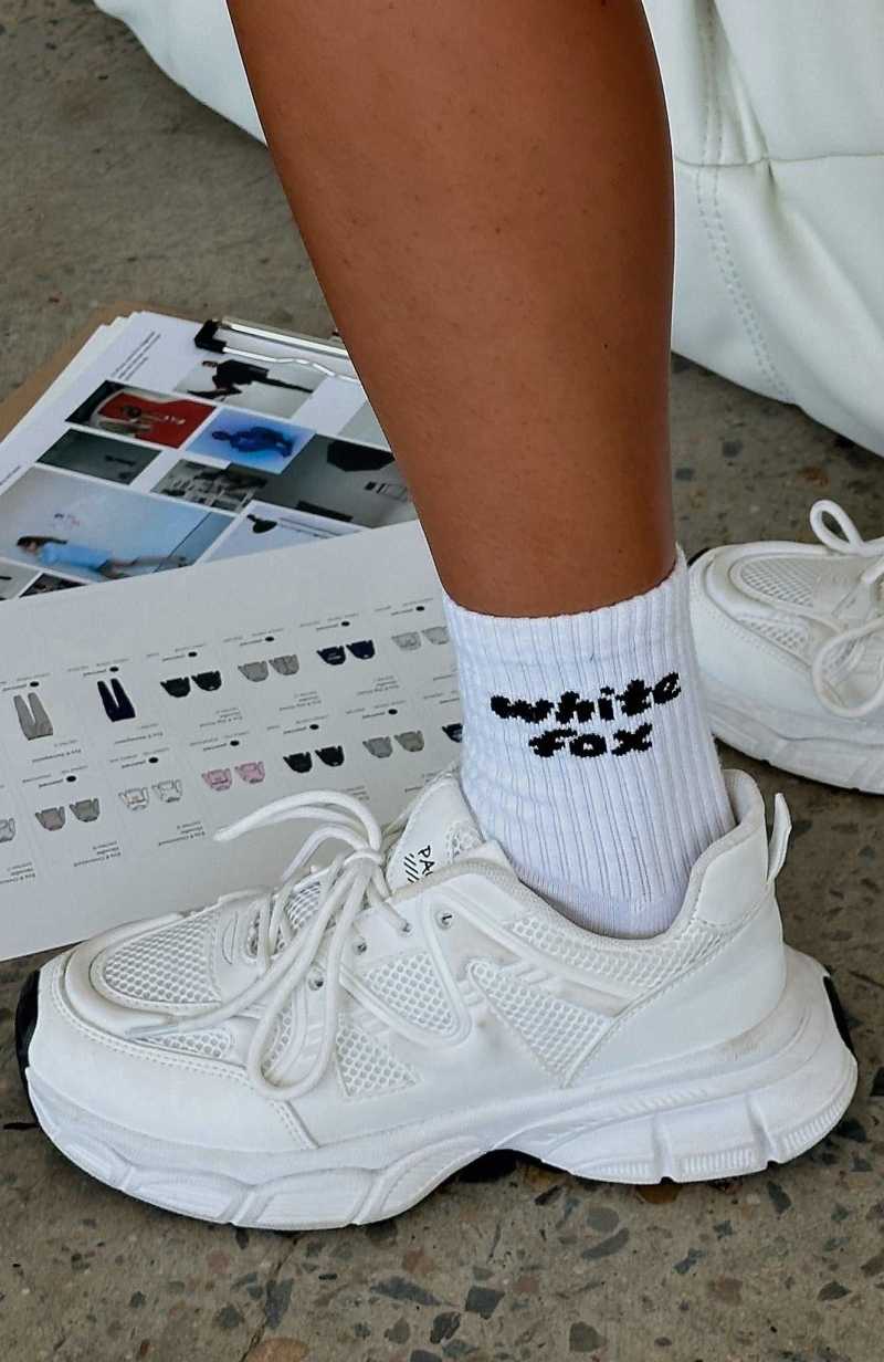 White Fox Era 8 Socks White | ZANPMG-187