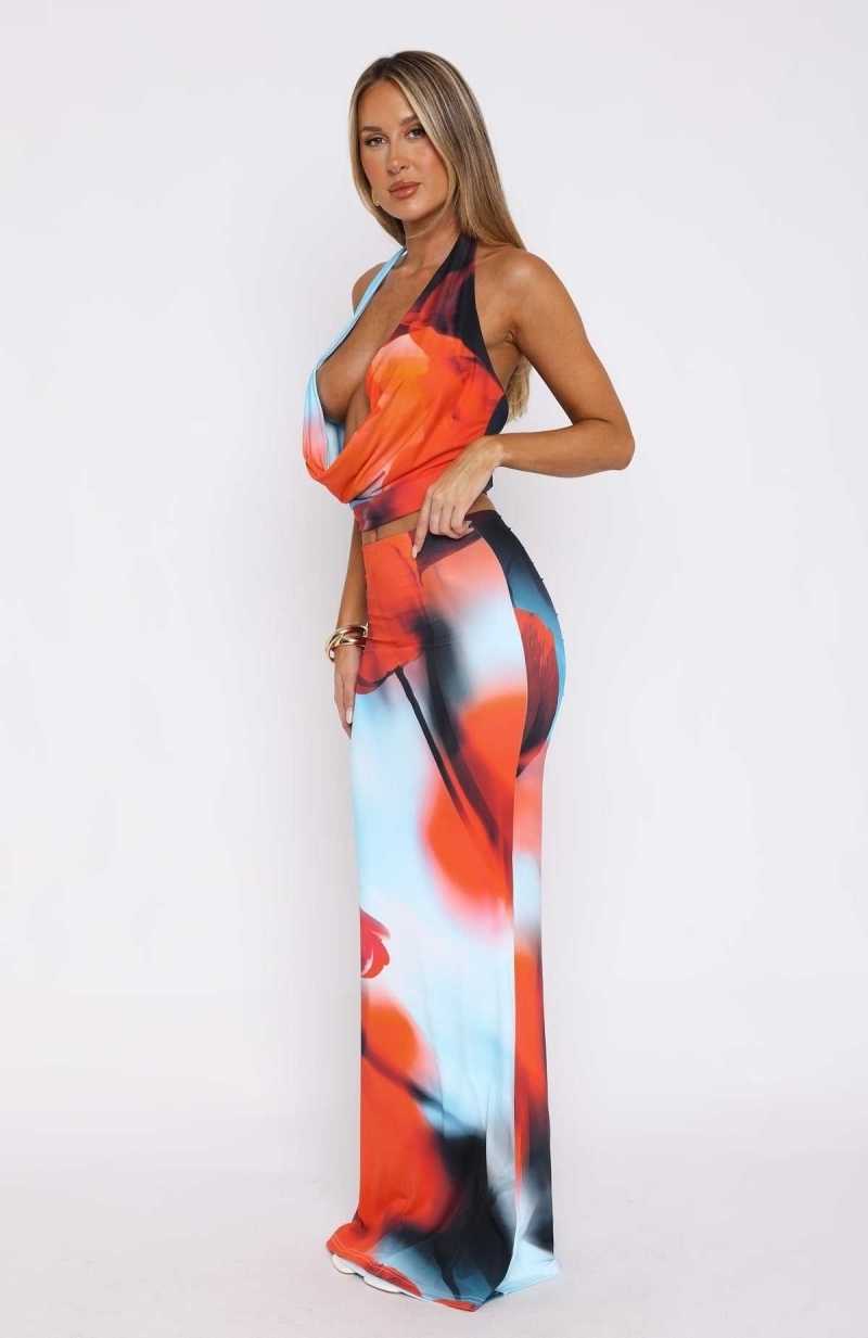 White Fox Ex Best Friend Maxi Skirt Imperial Sapphire | USJXLV-562