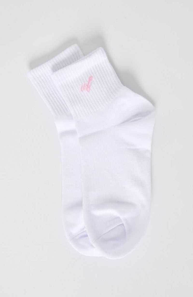 White Fox Foolish Game Socks White/Pink | RBKVZE-564