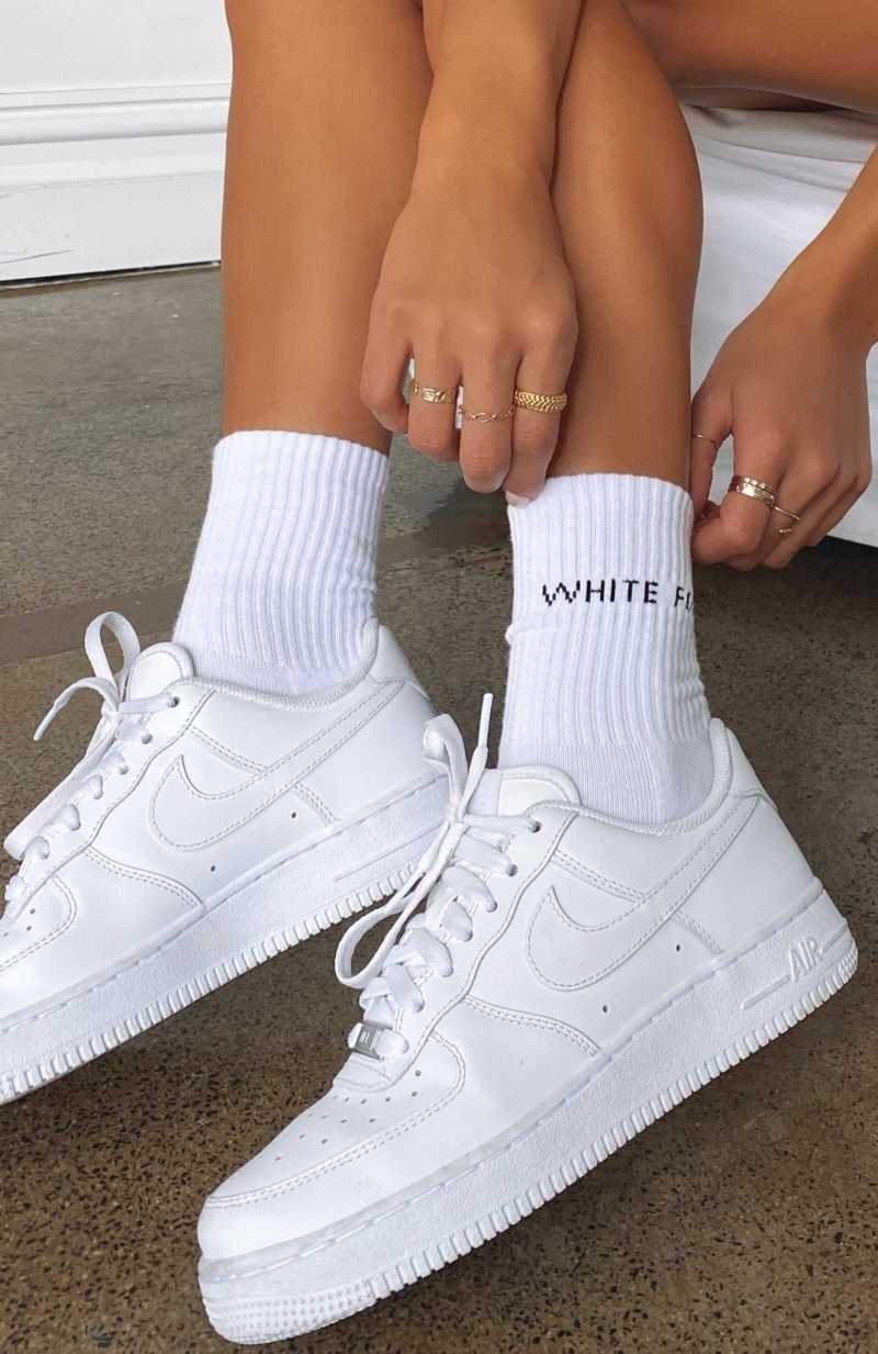 White Fox Good To Go Socks White | FJBOME-391