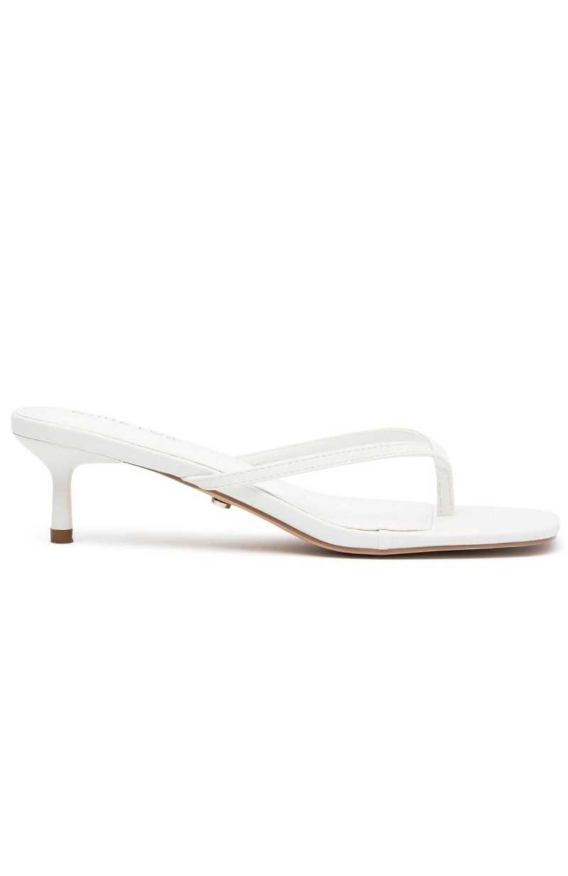 White Fox Hamptons Thong Heels White | RJYGXB-685