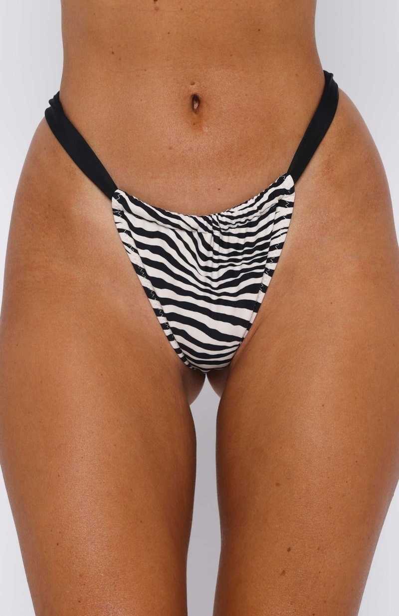 White Fox Huskisson Bottoms Zebra | KWHZBJ-962