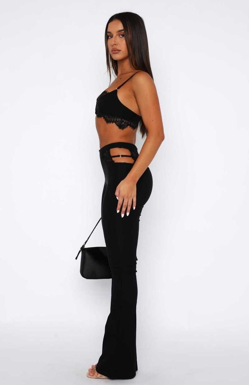 White Fox If I Were You Pants Black | YPMKTX-978