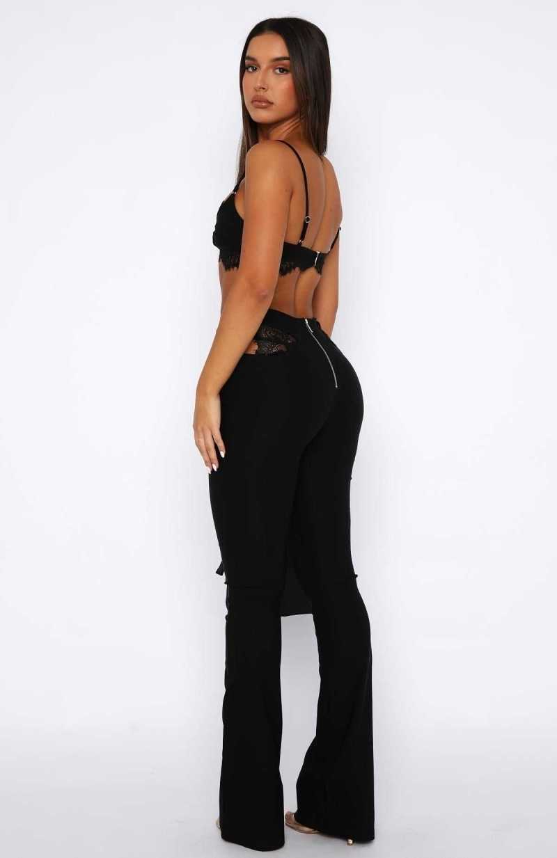 White Fox If I Were You Pants Black | YPMKTX-978