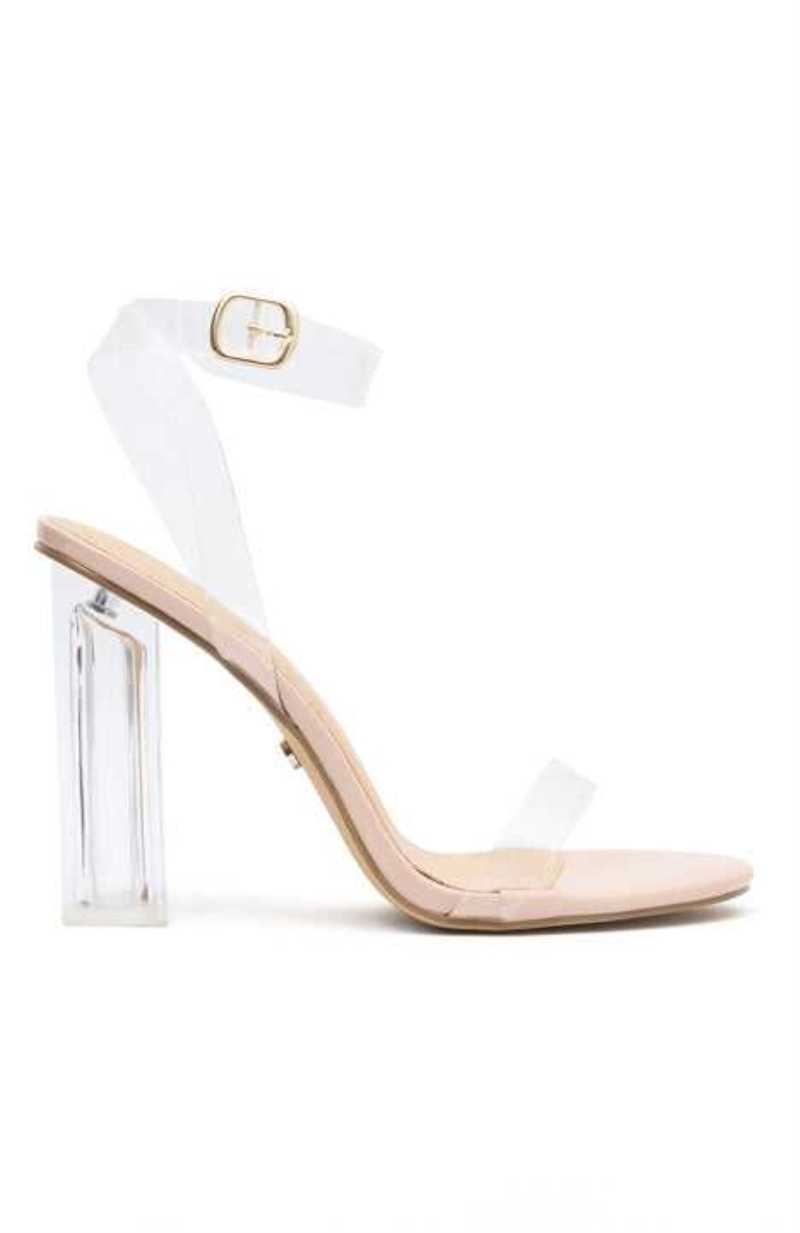 White Fox India Heels Nude Patent | FBJZWM-570