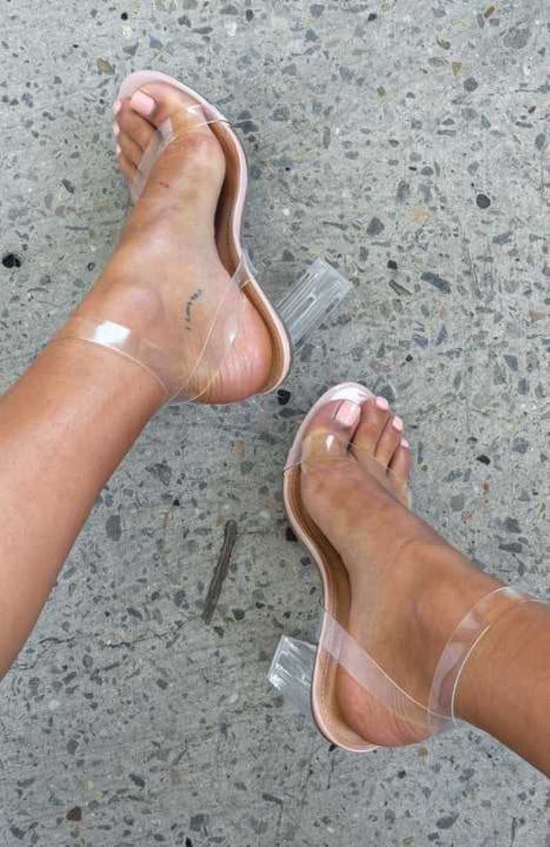 White Fox India Heels Nude Patent | FBJZWM-570