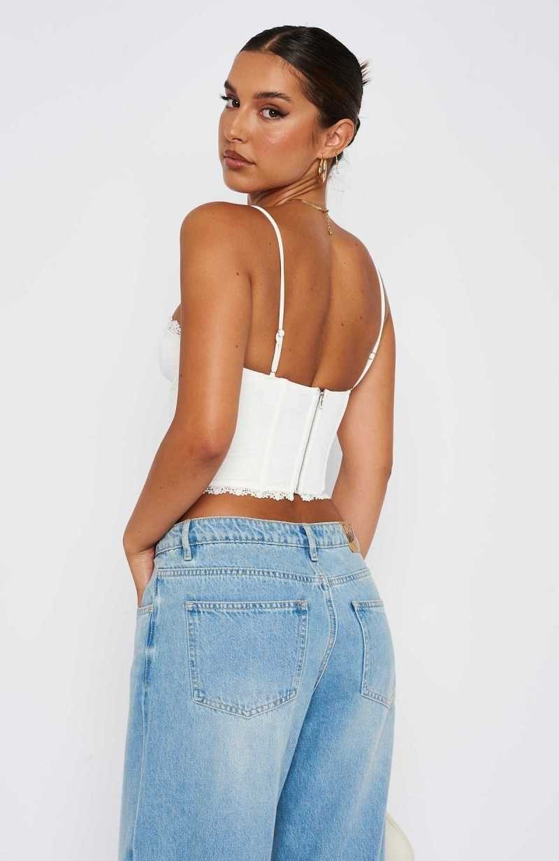White Fox It Doesn't Matter Bustier White | BZPSLK-085