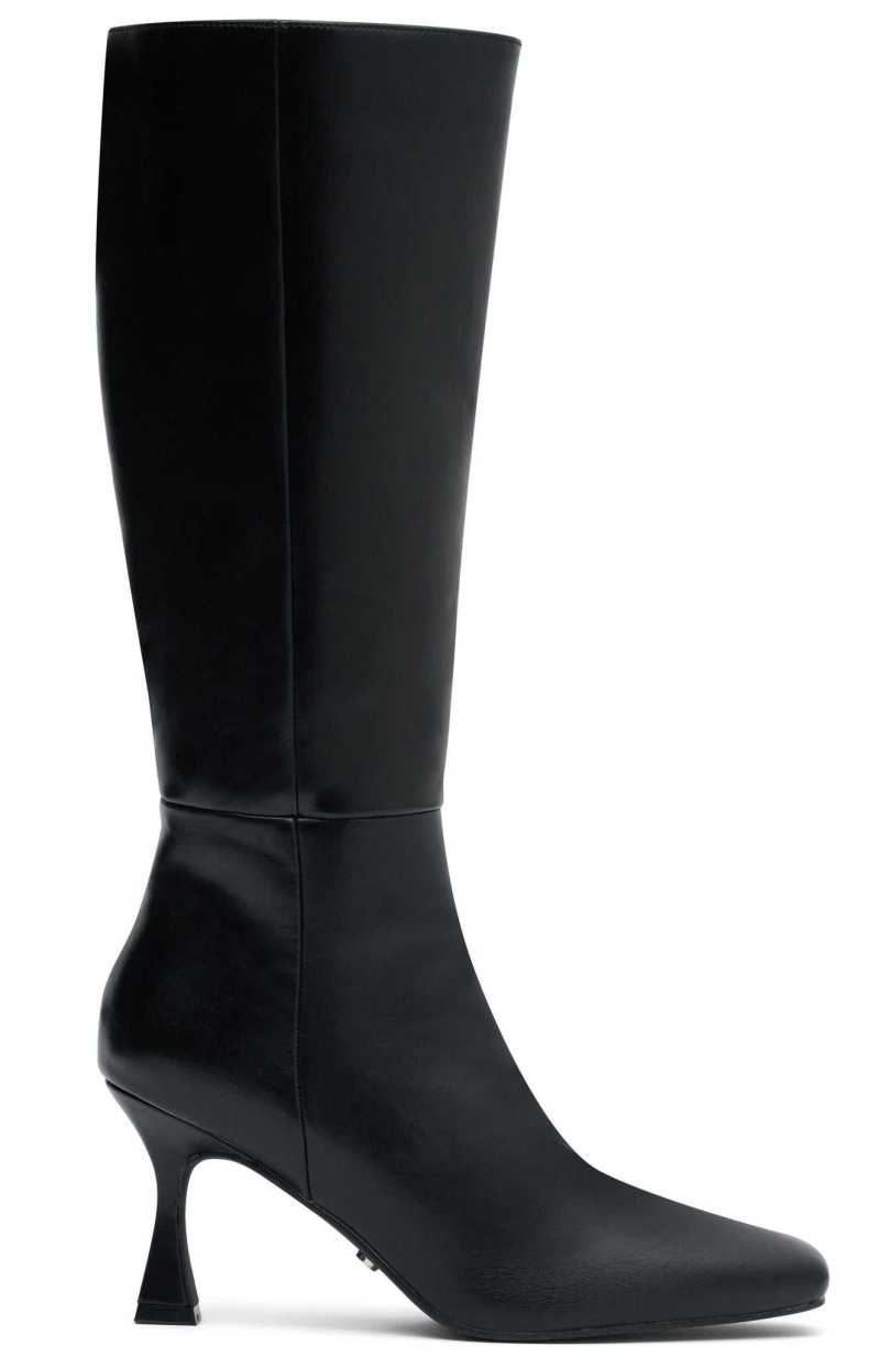 White Fox Johnson Knee High Boots Black | KZHFVJ-054