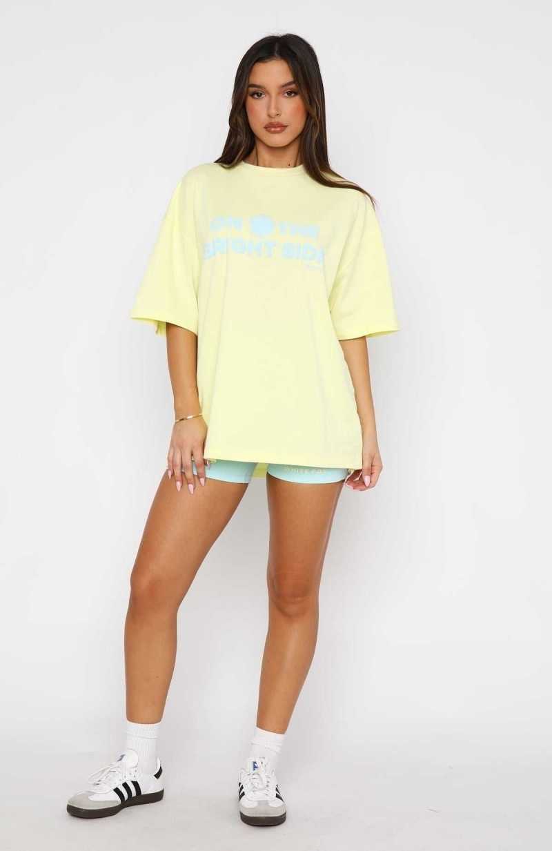 White Fox Just To Be Popular Bike Shorts Light Blue | NMIJHD-038